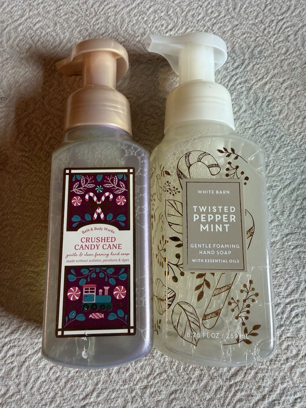 Bath Body Works Twisted Peppermint /Crushed Candy Cane Gentle Foaming Hand Soap